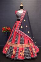 New Launching Digital Print Chaniya Choli with Full Mirror Work
