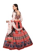 Multi Color Digital Print Chaniya Choli with Full Mirror Work
