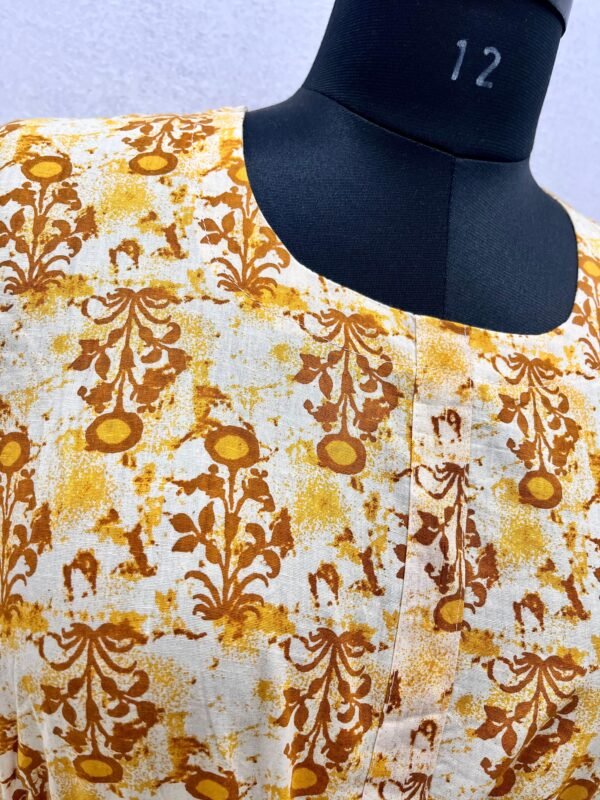 Women Western One Piece Jaipuri Cotton With Adjustable Belt Beautiful Floral Print