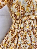 Women Western One Piece Jaipuri Cotton With Adjustable Belt Beautiful Floral Print