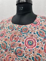 Ethanic Frock with Half Sleeves Jaipuri Cotton With Adjustable Belt Beautiful Floral Print
