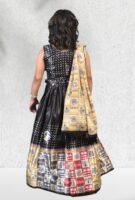 Cutiepie Girls Lehenga Choli Set, Fully Stitched, Mirror Work