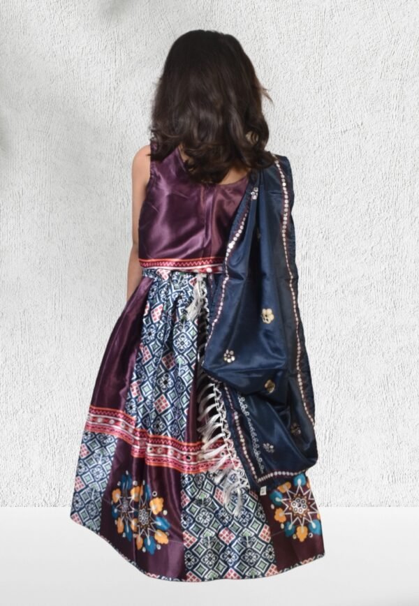 Pretty Girls Lehenga Choli Set, Fully Stitched, Mirror Work