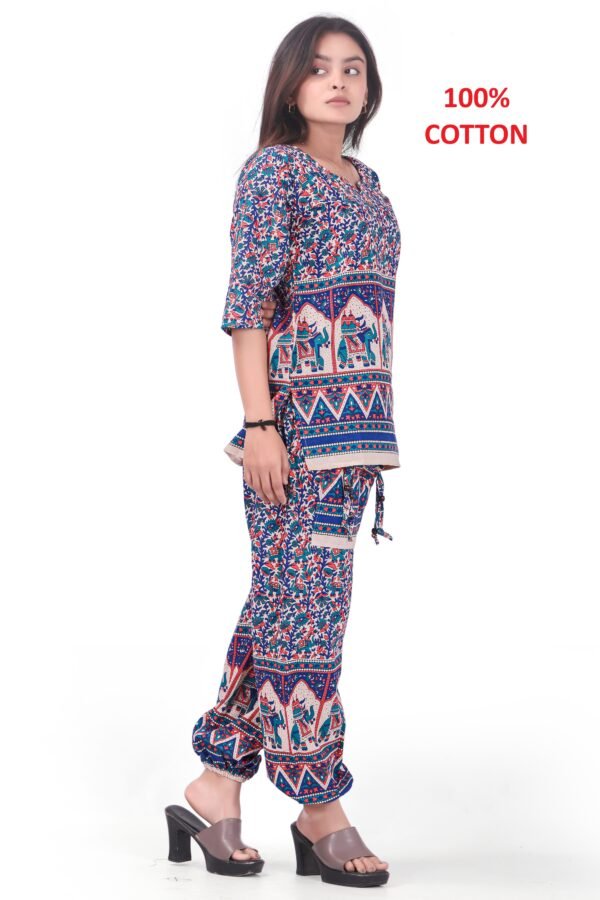 Pure Cotton Fabric Harem Top Set