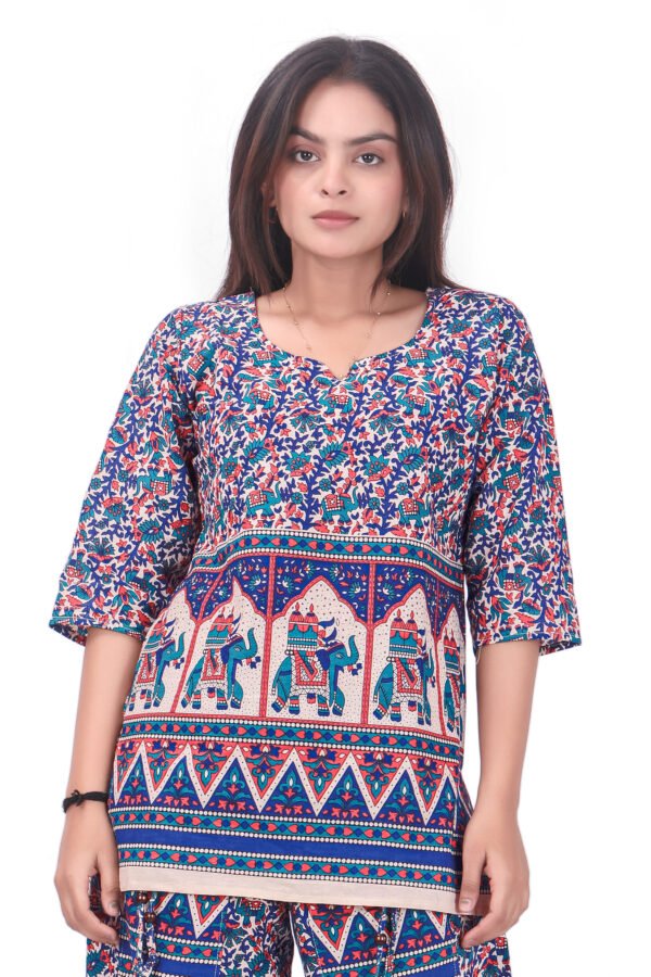 Pure Cotton Fabric Harem Top Set