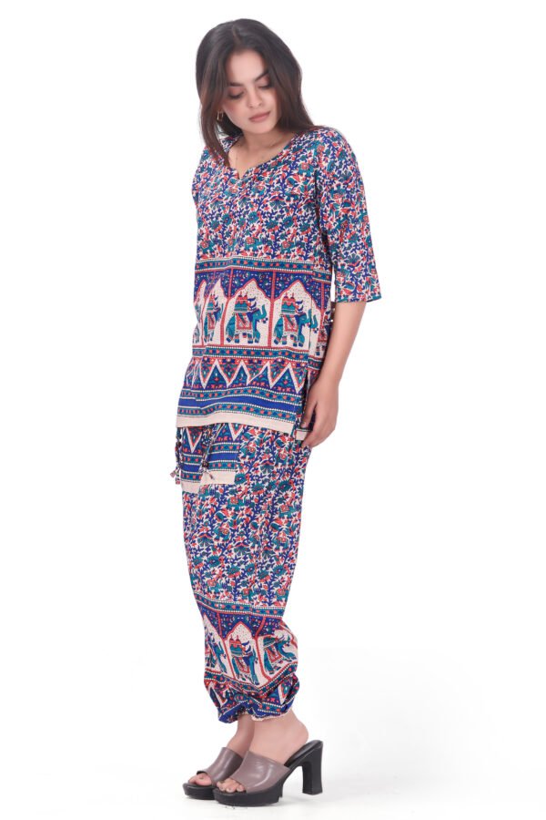 Pure Cotton Fabric Harem Top Set