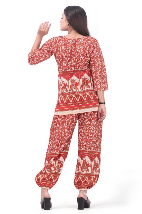 Classic Pure Cotton Fabric Harem Top Set