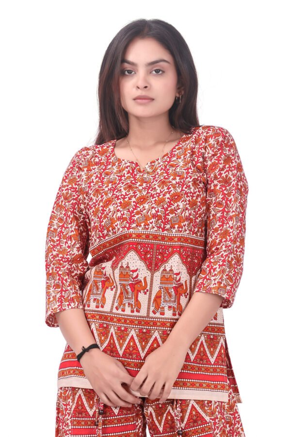 Classic Pure Cotton Fabric Harem Top Set