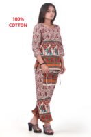 Fancy Pure Cotton Fabric Harem Top Set