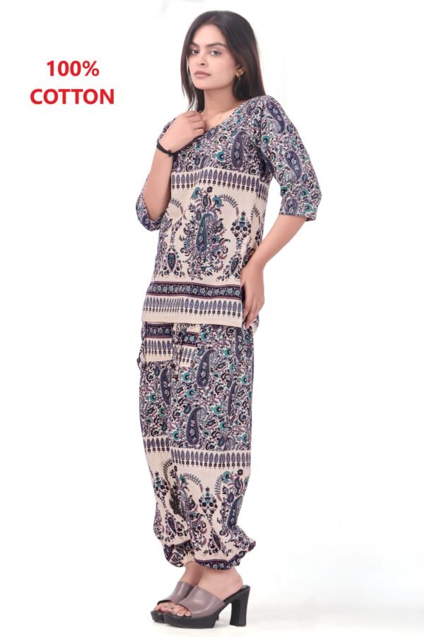 Classy Pure Cotton Fabric Harem Top Set