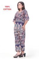 Satrangi Pure Cotton Fabric Harem Top Set