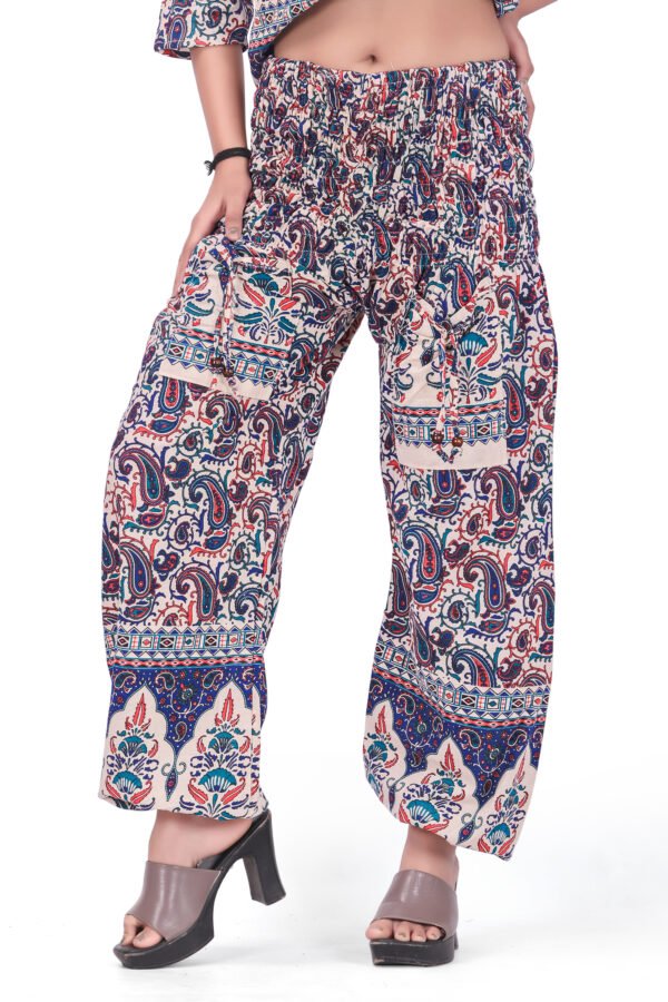 Satrangi Pure Cotton Fabric Harem Top Set