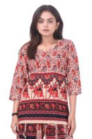 Fancy Pure Cotton Fabric Harem Top Set